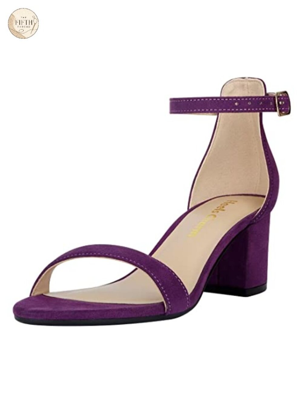 Women's Strappy Chunky Block Low Heeled Sandals 2 Inch Open Toe Ankle Strap